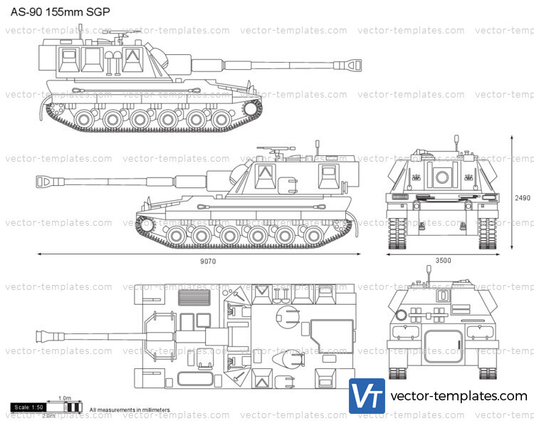 AS90 155mm SPG