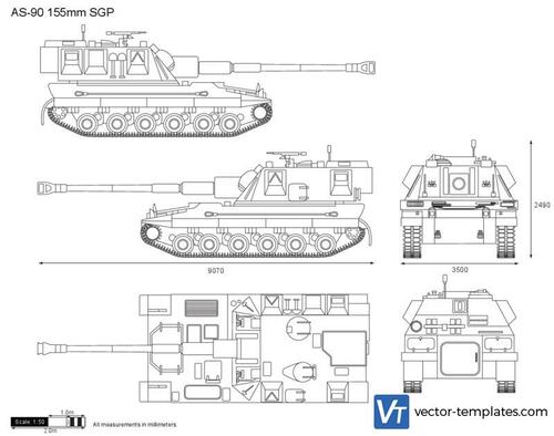 AS90 155mm SPG