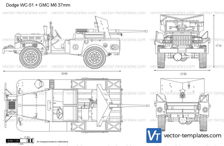 Dodge WC-51 + GMC M6 37mm