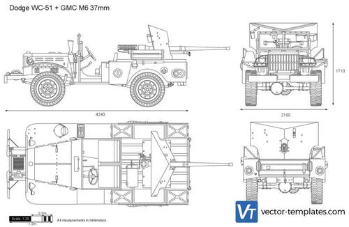 Dodge WC-51 + GMC M6 37mm