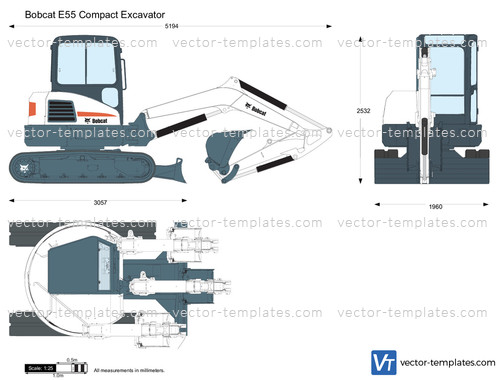 Bobcat E55 Compact Excavator