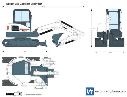 Bobcat E55 Compact Excavator