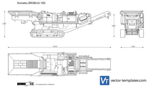 Komatsu BR380JG-1E0 Mobile Crusher