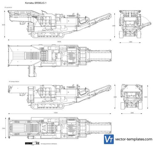 Komatsu BR580JG-1 Mobile Crusher