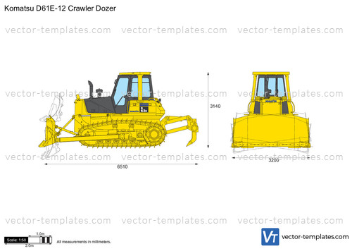 Komatsu D61E-12 Crawler Dozer