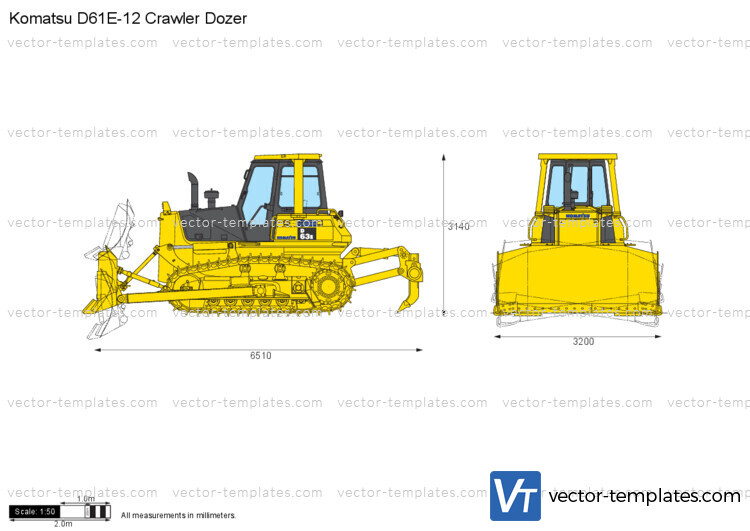 Komatsu D61E-12 Crawler Dozer