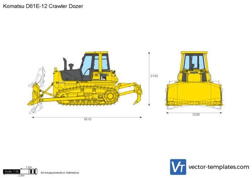 Komatsu D61E-12 Crawler Dozer