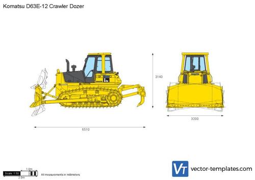 Komatsu D63E-12 Crawler Dozer