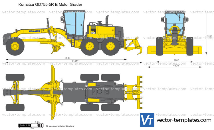 Komatsu GD755-5R Motor Grader