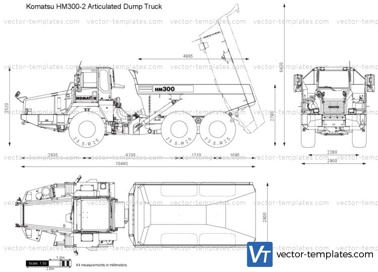 Komatsu HM300-2 Articulated Dump Truck