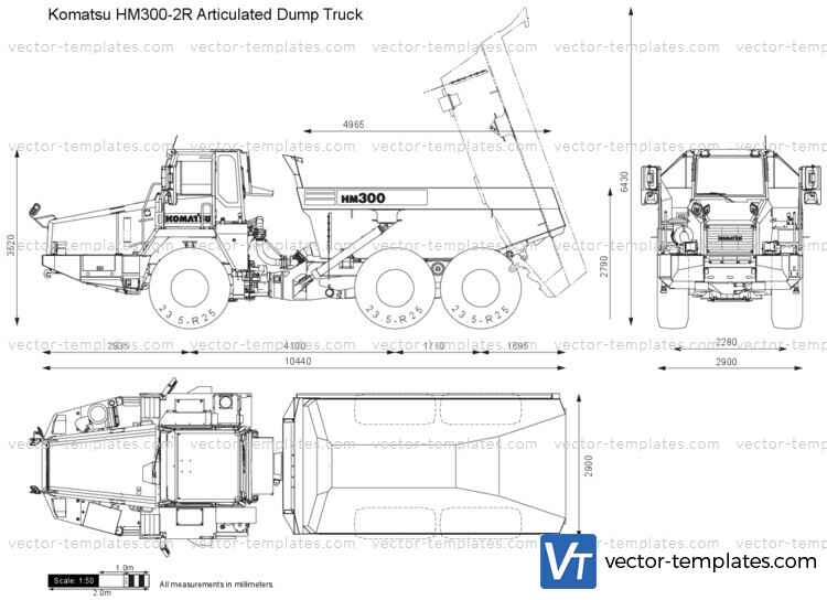 Komatsu HM300-2R Articulated Dump Truck