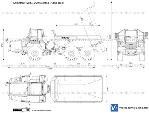 Komatsu HM350-2 Articulated Dump Truck
