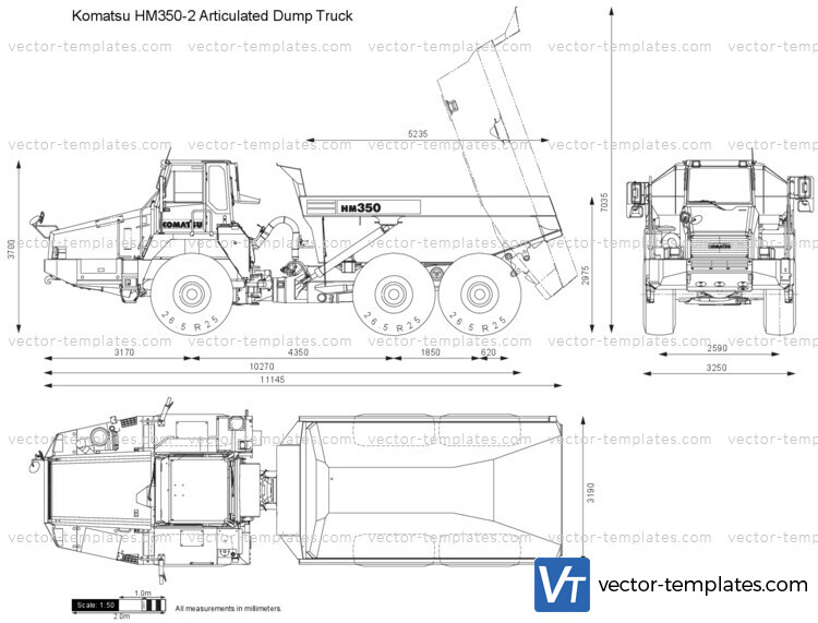 Komatsu HM350-2 Articulated Dump Truck