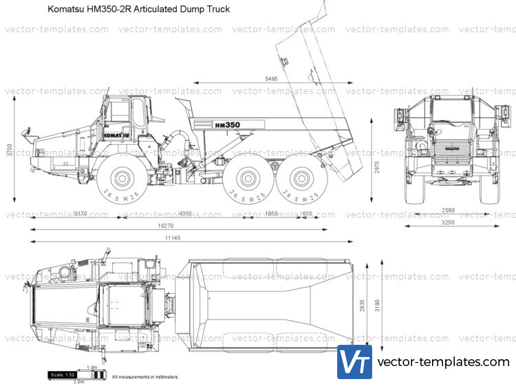 Komatsu HM350-2R Articulated Dump Truck