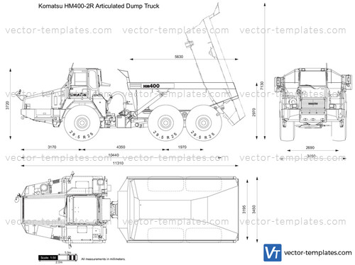 Komatsu HM400-2R Articulated Dump Truck