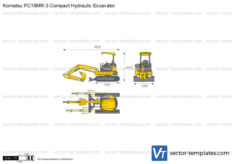 Komatsu PC18MR-3 Compact Hydraulic Excavator