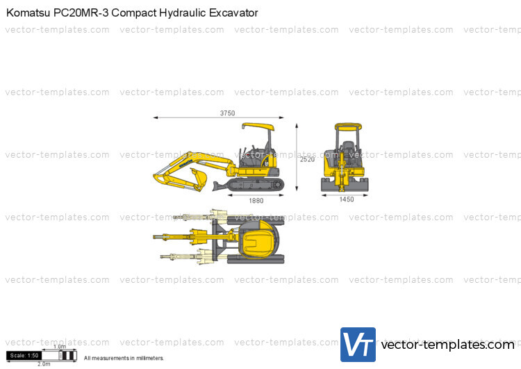 Komatsu PC20MR-3 Compact Hydraulic Excavator