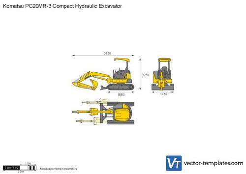 Komatsu PC20MR-3 Compact Hydraulic Excavator