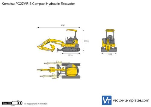 Komatsu PC27MR-3 Compact Hydraulic Excavator