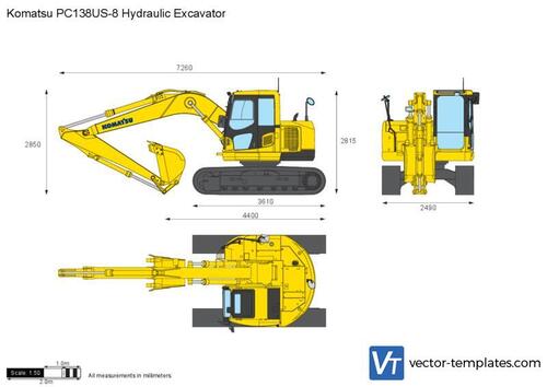 Komatsu PC138US-8 Hydraulic Excavator