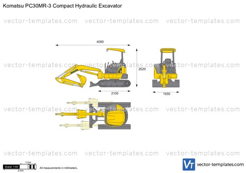 Komatsu PC30MR-3 Compact Hydraulic Excavator