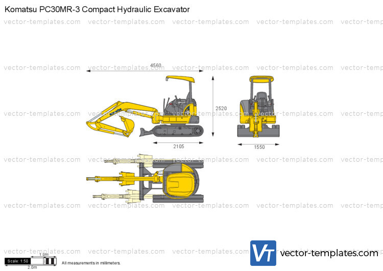 Komatsu PC30MR-3 Compact Hydraulic Excavator