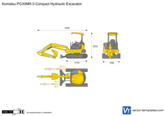 Komatsu PC30MR-3 Compact Hydraulic Excavator