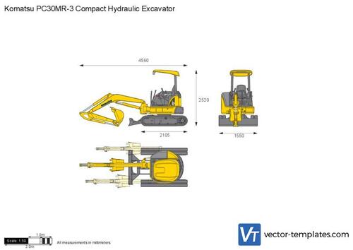 Komatsu PC30MR-3 Compact Hydraulic Excavator