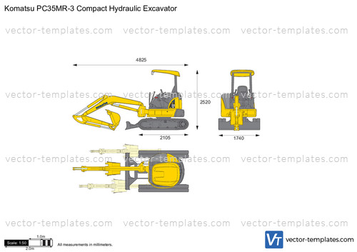 Komatsu PC35MR-3 Compact Hydraulic Excavator