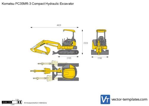 Komatsu PC35MR-3 Compact Hydraulic Excavator