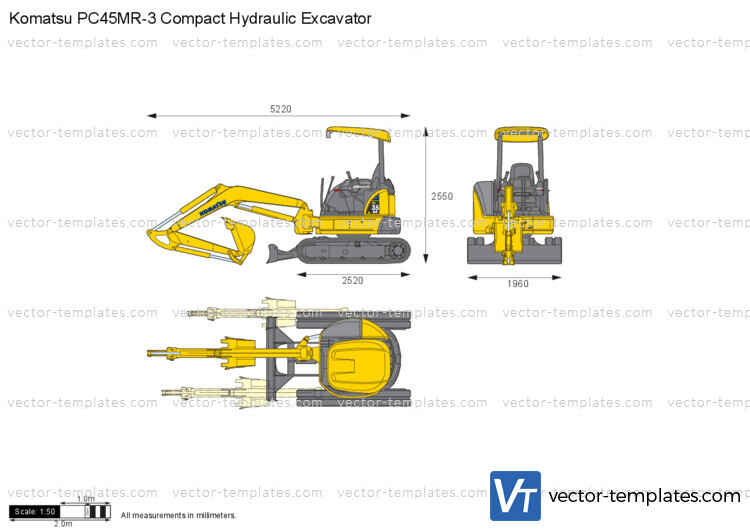 Komatsu PC45MR-3 Compact Hydraulic Excavator