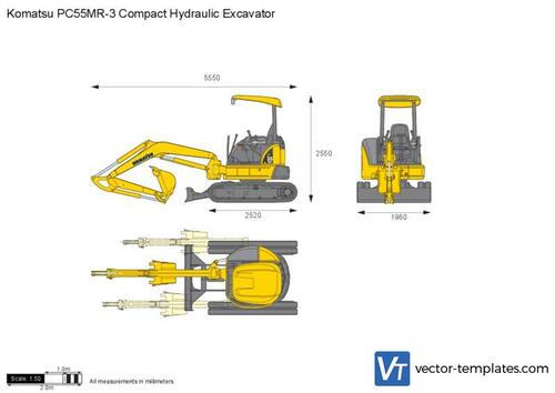 Komatsu PC55MR-3 Compact Hydraulic Excavator