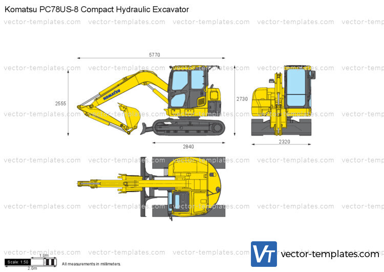 Komatsu PC78US-8 Compact Hydraulic Excavator