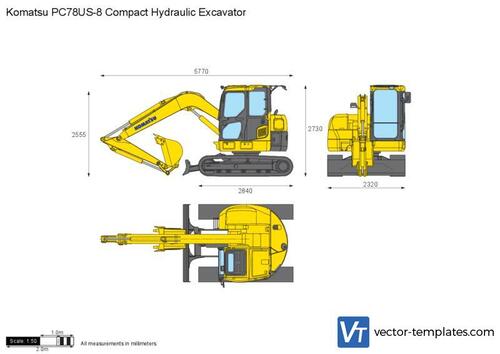 Komatsu PC78US-8 Compact Hydraulic Excavator