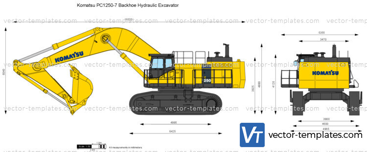 Komatsu PC1250-7 Backhoe Hydraulic Excavator