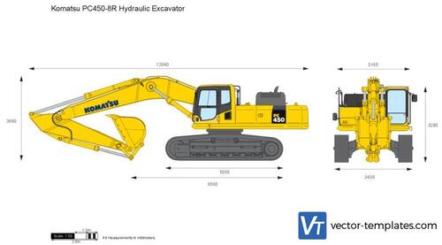 Komatsu PC450-8R Hydraulic Excavator