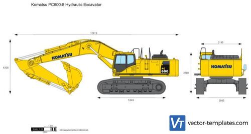 Komatsu PC600-8 Hydraulic Excavator