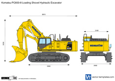 Komatsu PC600-8 Loading Shovel Hydraulic Excavator