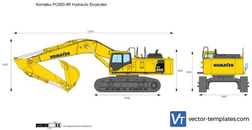 Komatsu PC600-8R Hydraulic Excavator