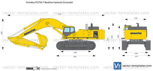 Komatsu PC750-7 Backhoe Hydraulic Excavator