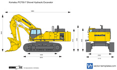 Komatsu PC750-7 Shovel Hydraulic Excavator
