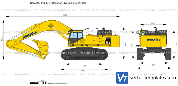 Komatsu PC850-8 Backhoe Hydraulic Excavator