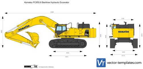 Komatsu PC850-8 Backhoe Hydraulic Excavator