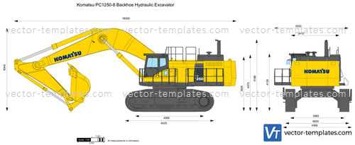 Komatsu PC1250-8 Backhoe Hydraulic Excavator