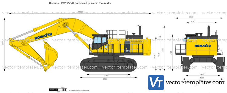 Komatsu PC1250-8 Backhoe Hydraulic Excavator