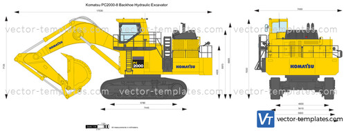 Komatsu PC2000-8 Backhoe Hydraulic Excavator