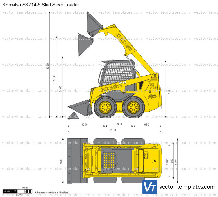 Komatsu SK714-5 Skid Steer Loader