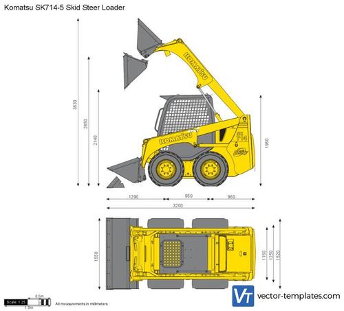 Komatsu SK714-5 Skid Steer Loader