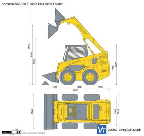 Komatsu SK1020-5 Turbo Skid Steer Loader