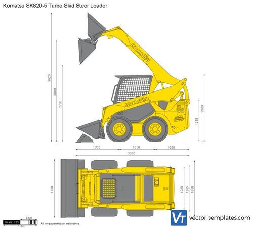 Komatsu SK820-5 Turbo Skid Steer Loader